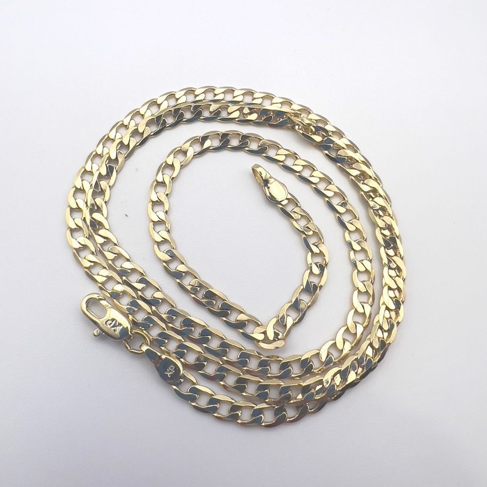 18k gold plated Cuban link chain - Picture 6 of 9